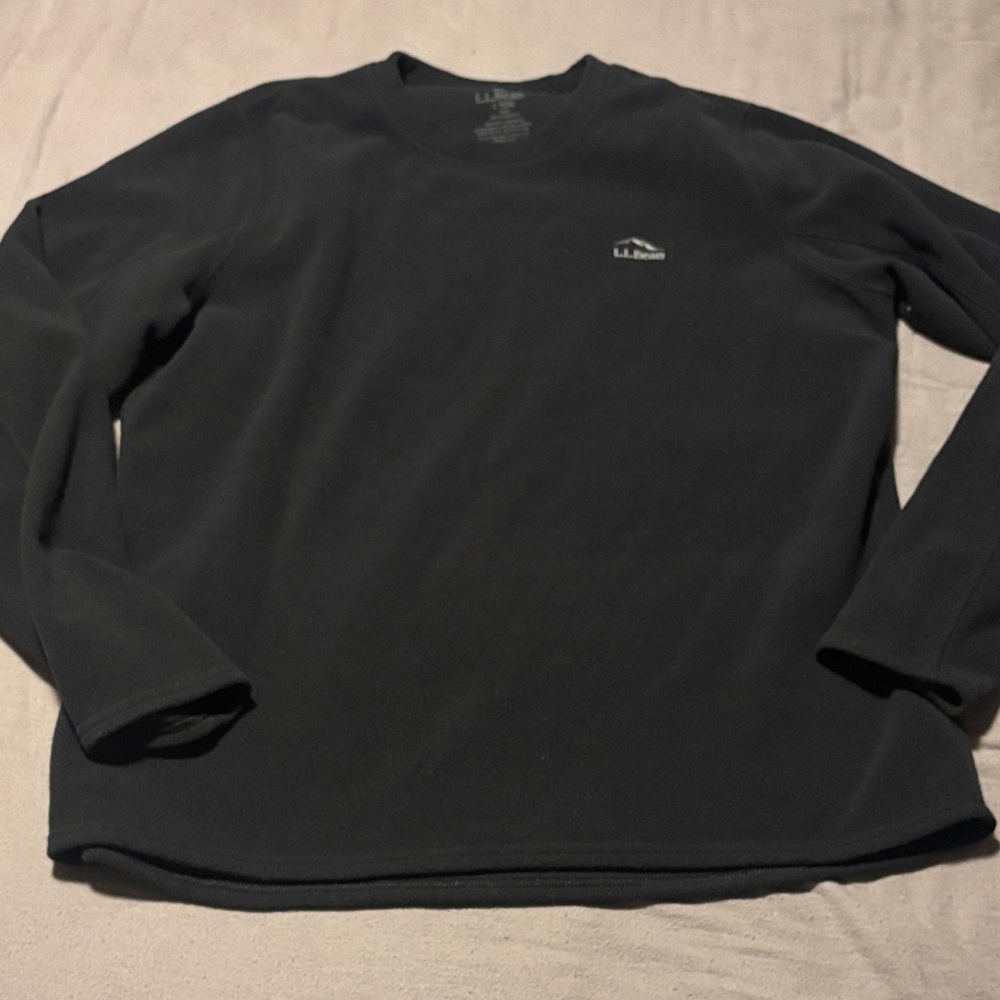 L.L. Bean Black Fleece Crewneck